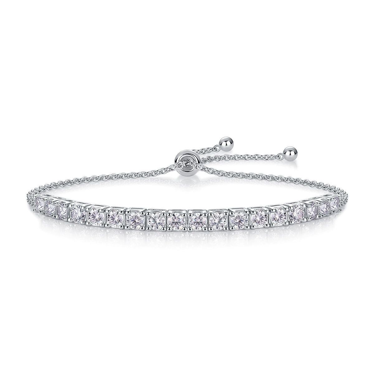 621429488 Silver Inlaid Moissanite, Versatile Fashion Jewelry