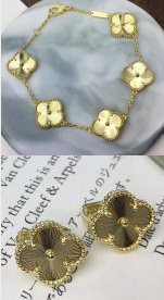 202523827 Vintage Alhambra Bracelet and Earrings