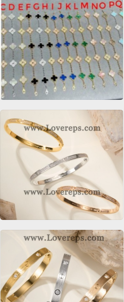 202523938-1 Vintage Alhambra Bracelet and Love Bracelets