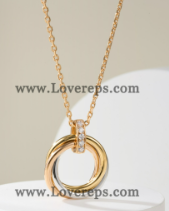 202524166 Trinity Necklace with Diamonds