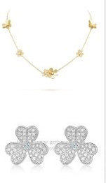 202523484 Frivole Necklace 9 Flowers and  Frivole Earrings