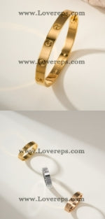 202525308 Love Bracelet and Love Ring Yellow Gold