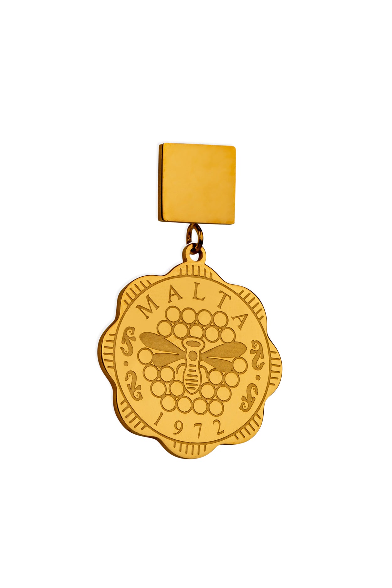 Maltese 3 Mills Honey Bee Earring Set