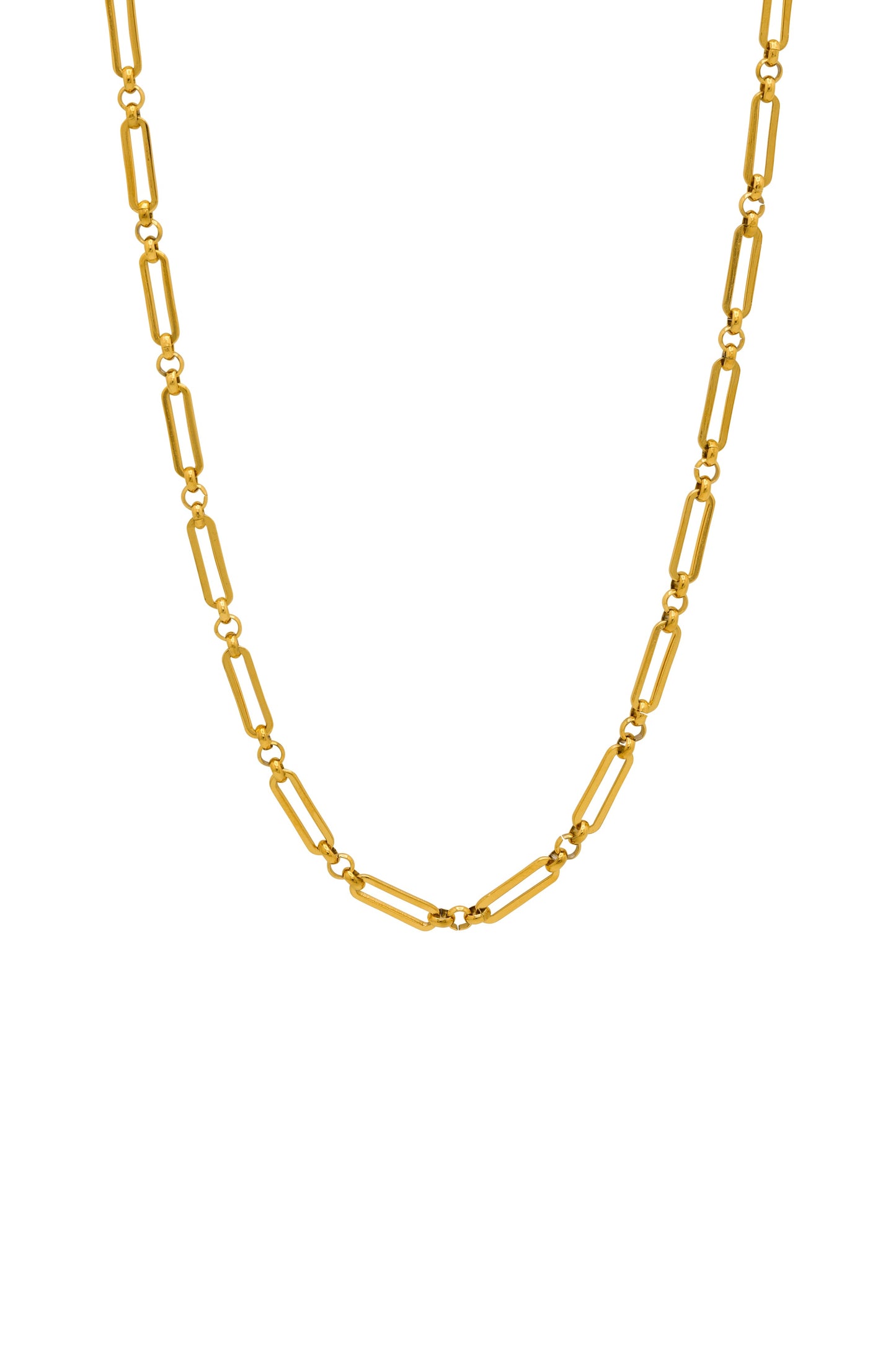 Rectangle Link Chain Necklace