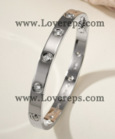 202523802  Classics Love Bracelet with 10 Diamonds White Gold