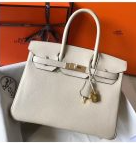 202523825  Birkin 30cm Bag In Beton Clemence Leather