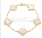 202523842 Vintage Alhambra Bracelet 5 Motifs Yellow Gold