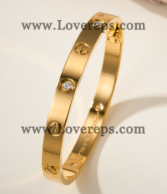 202523959 Classics Love Bracelet with 4 Diamonds Yellow Gold