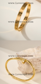 202523967 Love Bracelet  and Nail Bracelet Yellow Gold