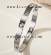 202523987 Classics Love Bracelet with 4 Diamonds White Gold