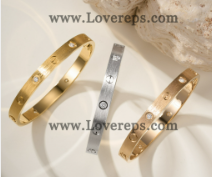 202524176  Love Bracelet-Brushed Finish With 4 Diamonds