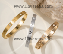 202524195 Love Bracelet-Brushed Finish With 4 Diamonds