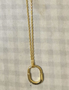 2025121101 Lock Necklace Yellow Gold