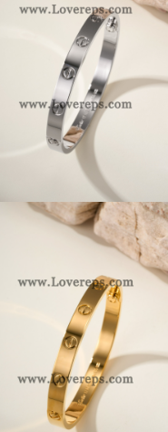 202524235 Classics Love Bracelet White Gold and Yellow Gold