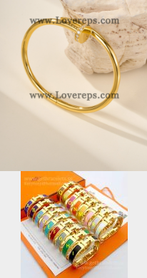 202524244 Nail Bracelet and H Bracelet Yellow Gold