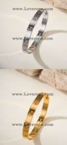 202524279 Love Bracelets White Gold And Yellow Gold