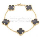 202525151 Vintage Alhambra Bracelet 5 Motifs Yellow Gold