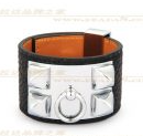 202525169 Collier de Chien Bracelet Black With Silver