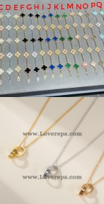 202525178 Vintage Alhambra Bracelet and Love Necklace