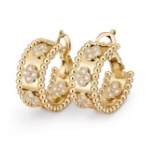 2026011501 Yellow Gold Earrings