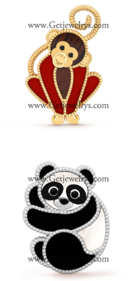 202525266 Lucky Animals Clip Monkey and Panda