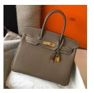 202525546 Birkin 30cm Bag In Taupe Clemence Leather