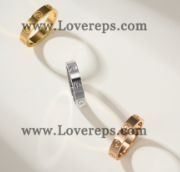 202525558 LOVE Ring Small Mondel White Gold