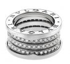 202526210 4-Band White Gold Ring with Pave Diamonds