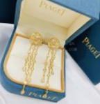 202527183 Rose Earrings Champagne Gold With Pave Diamonds