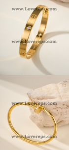 202527187 Classics Love Bracelet and Nail Bracelet with Diamonds