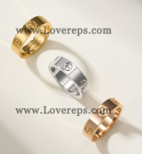 202527208 LOVE Ring Classic Mondel White Gold and Yellow Gold