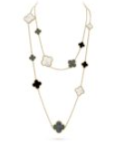 621428275 Magic Alhambra Long Necklace 16 Motifs 120cm
