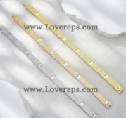 621428570-1 LOVE Flexible Unlimited Bracelet White Gold