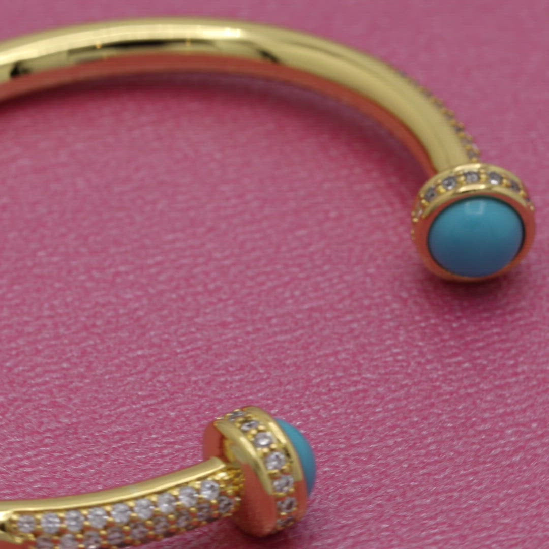 Pink Sphere Bangle