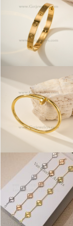 202523060 Love Bracelet and Nail Bracleet and Vintage Alhambra Bracelet