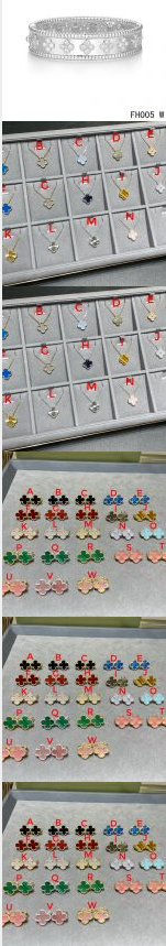 202523062 Vintage Alhambra Bracelet and Earrings and Necklaces