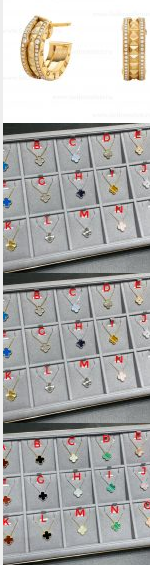 202523150 Rock Earring and VCA Classics Necklace