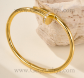 202523156 Nail Bracelet Yellow Gold With Diamonds
