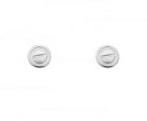 202523328 Love Screw Motifs Earring White Gold