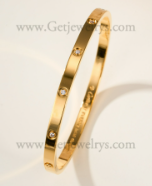 202523333 Love Bracelet Small Model With 10 Diamonds Yellow Gold