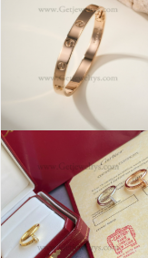 202523335 Love Bracelet Rose Gold and Juste un Clou Ring