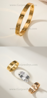 202523351 Classics Love Bracelet  and Love Ring Yellow Gold