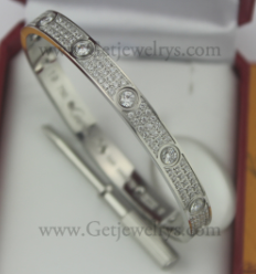 202523380 Love Bracelet with 10 Big Diamonds