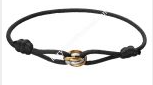 202523379 Trinity Black Rope Bracelet
