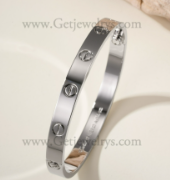 202523396 2pcs White Gold Love Bracelet