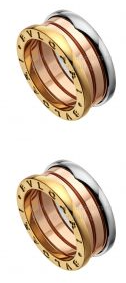 202523404 2pcs 3-Band Beautiful Mistake Ring