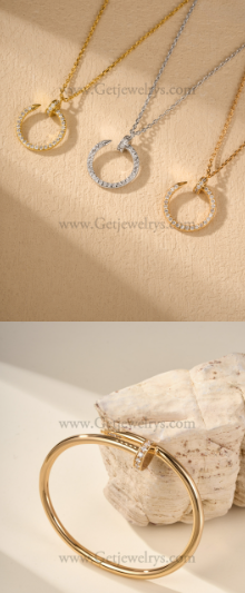 202523410 Nail Necklace and Bracelet