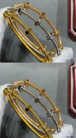 202523445  Ecrou De Bracelets White Gold and Rose Gold