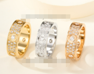 202523449  Love Ring Paved Diamonds With 6 Big Diamonds