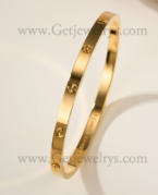202523450 2pcs Love Bracelet Small Model Yellow Gold